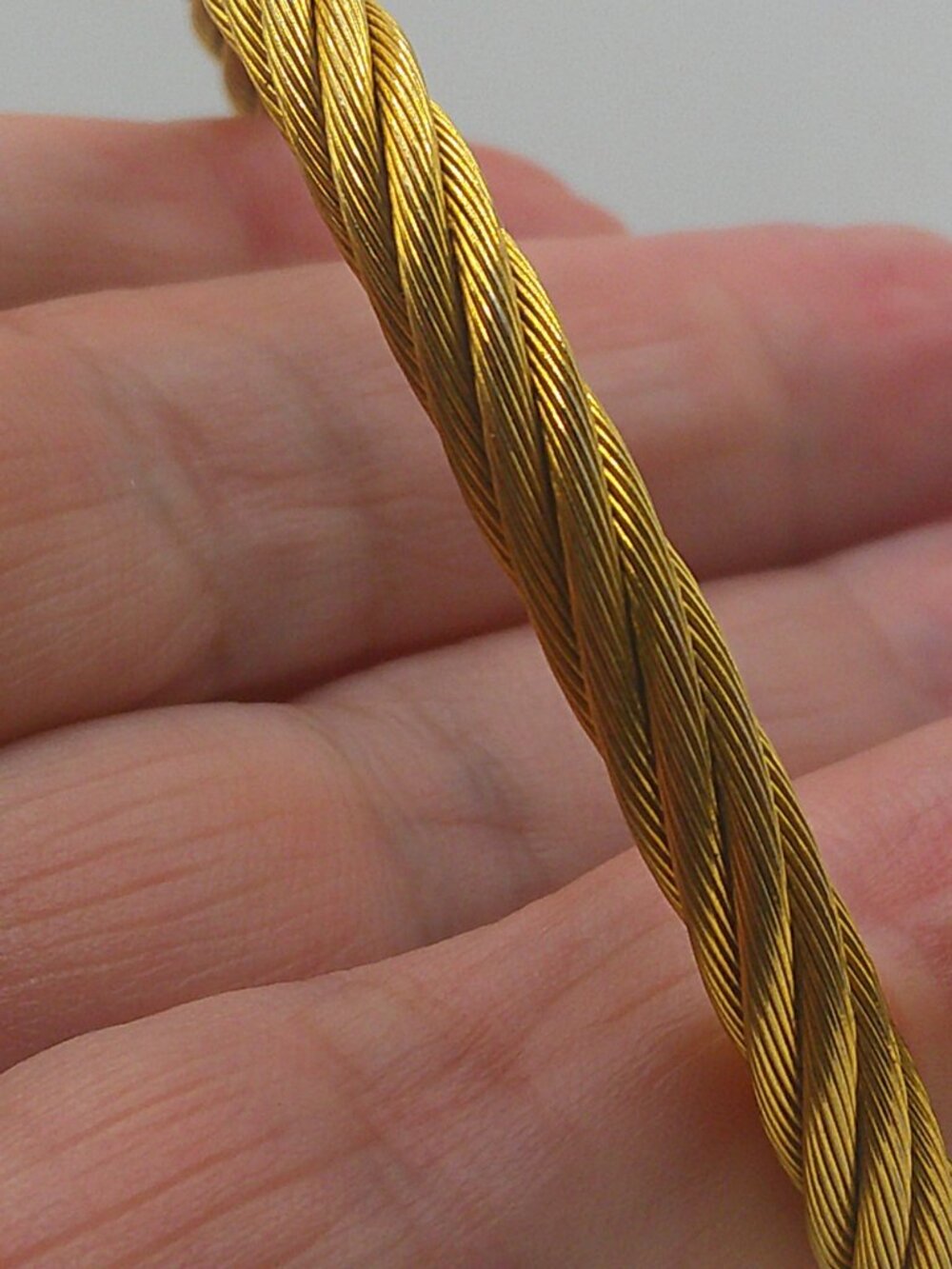Goldtone Rope Wrap Bracelet - Picture 4 of 6